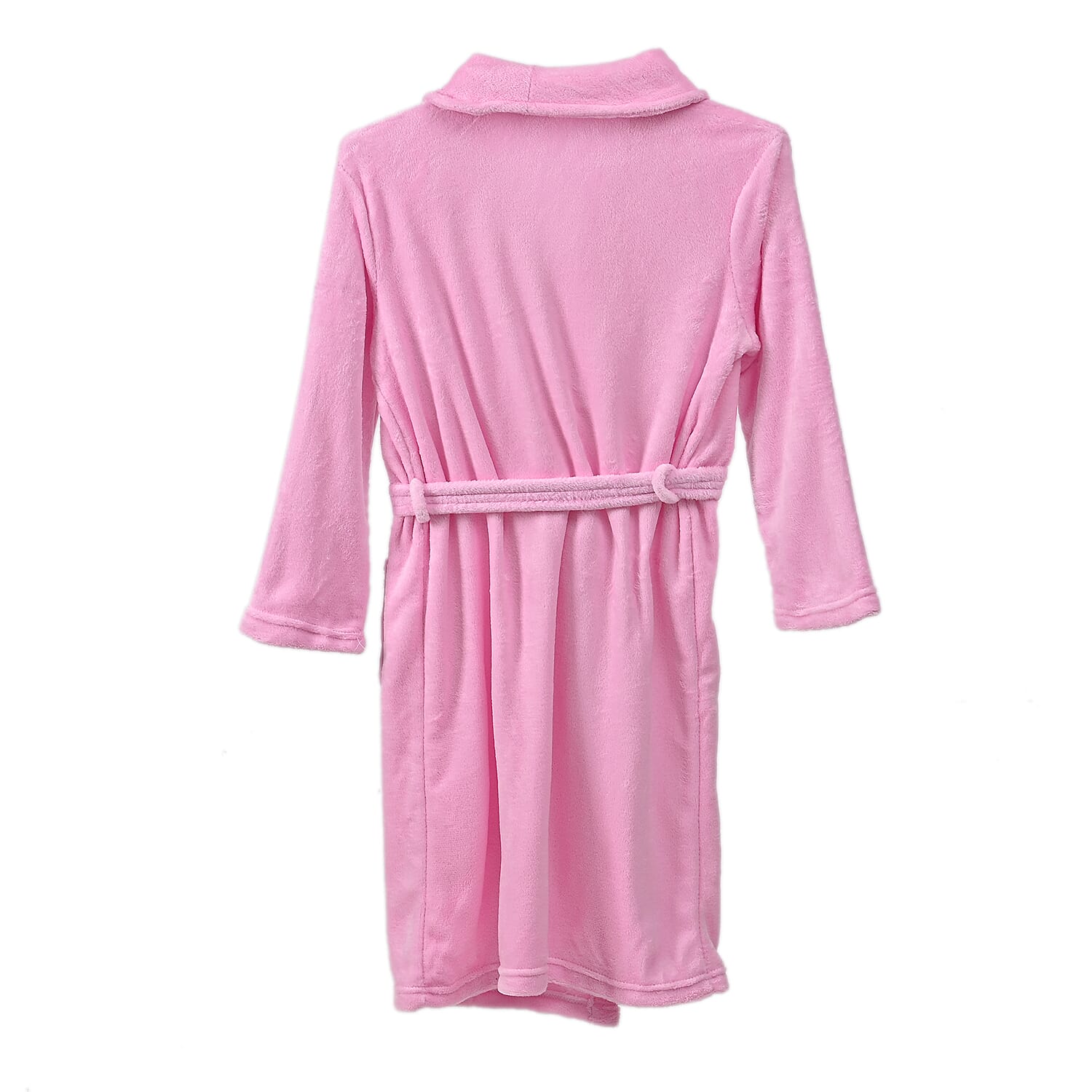 Styled By Supersoft Fleece Dressing Gown with Pockets (Size XXL) - Pink