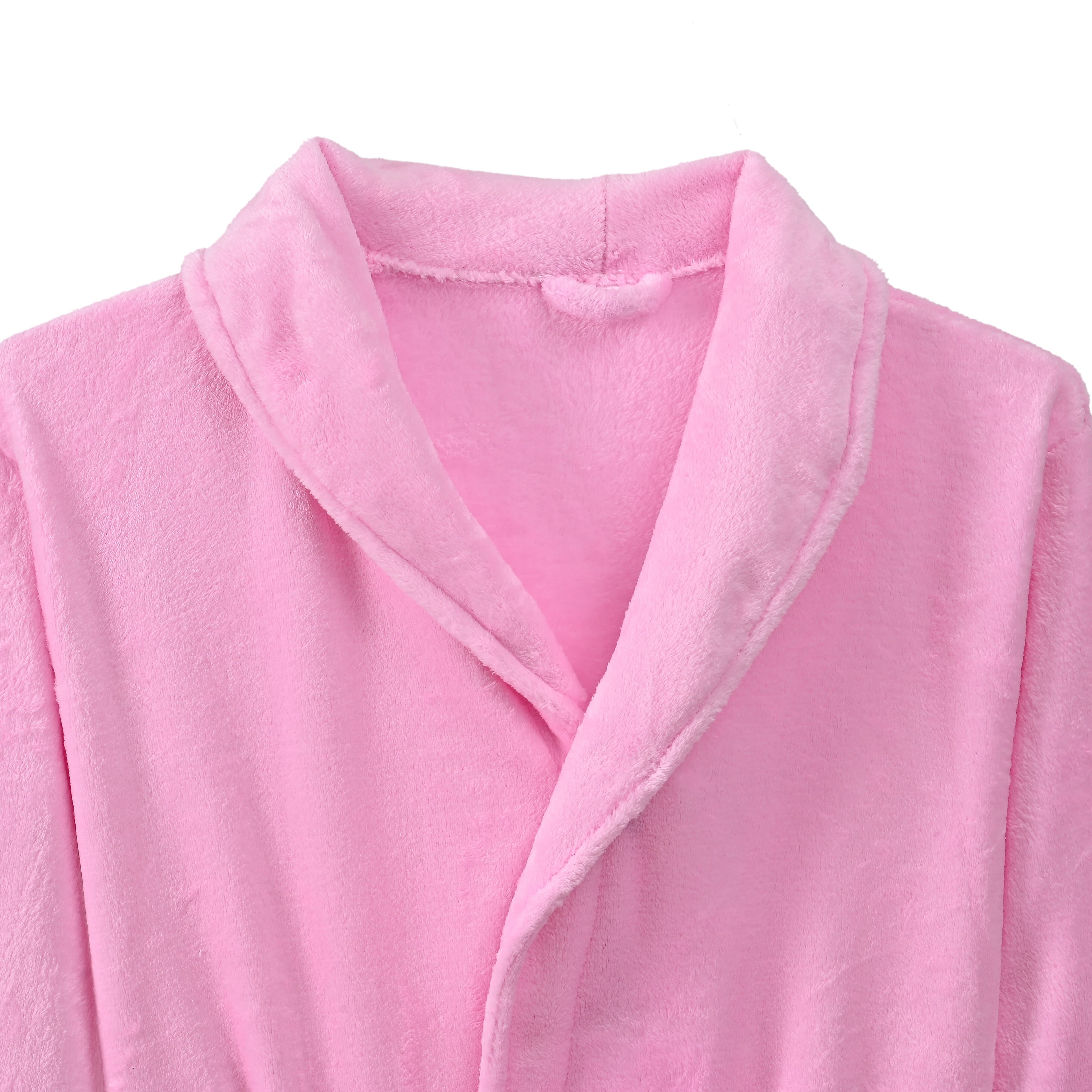 Styled By Supersoft Fleece Dressing Gown with Pockets (Size XXL) - Pink