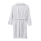 BLACK FRIDAY LAUNCH - Styled By Ultra-Luxurious Supersoft Fleece Dressing Gown 240-260 GSM with Pockets (Size M-L) - 8 to 16 White