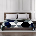 Flannel Printed Blanket - Large - 200 GSM - Blue