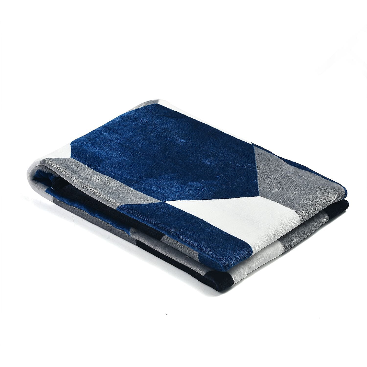 Flannel Printed Blanket - Large - 200 GSM - Blue