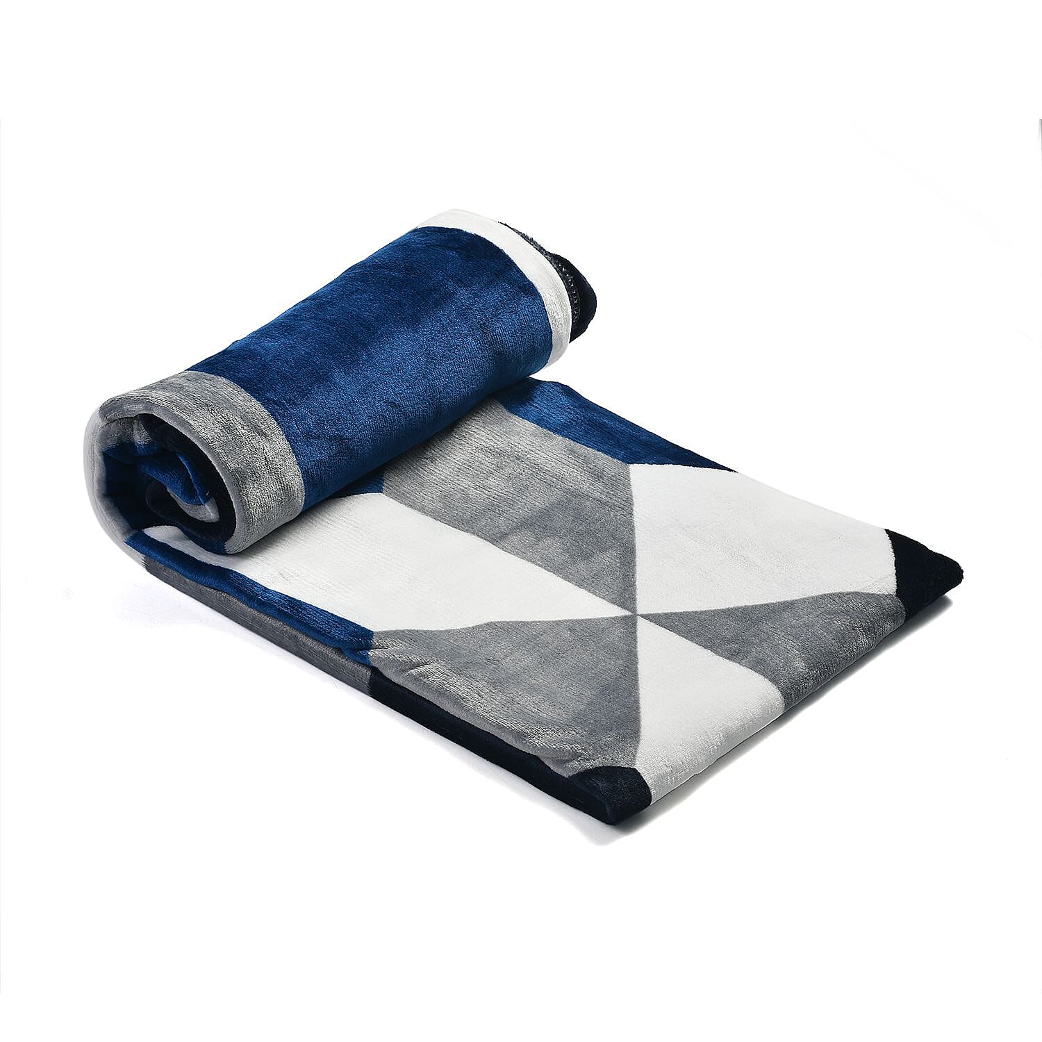 Flannel Printed Blanket - Large - 200 GSM - Blue