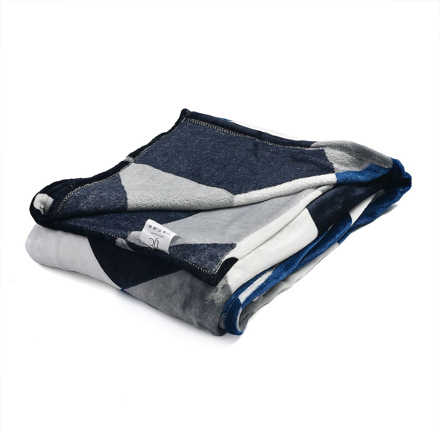 Flannel Printed Blanket - Large - 200 GSM - Blue