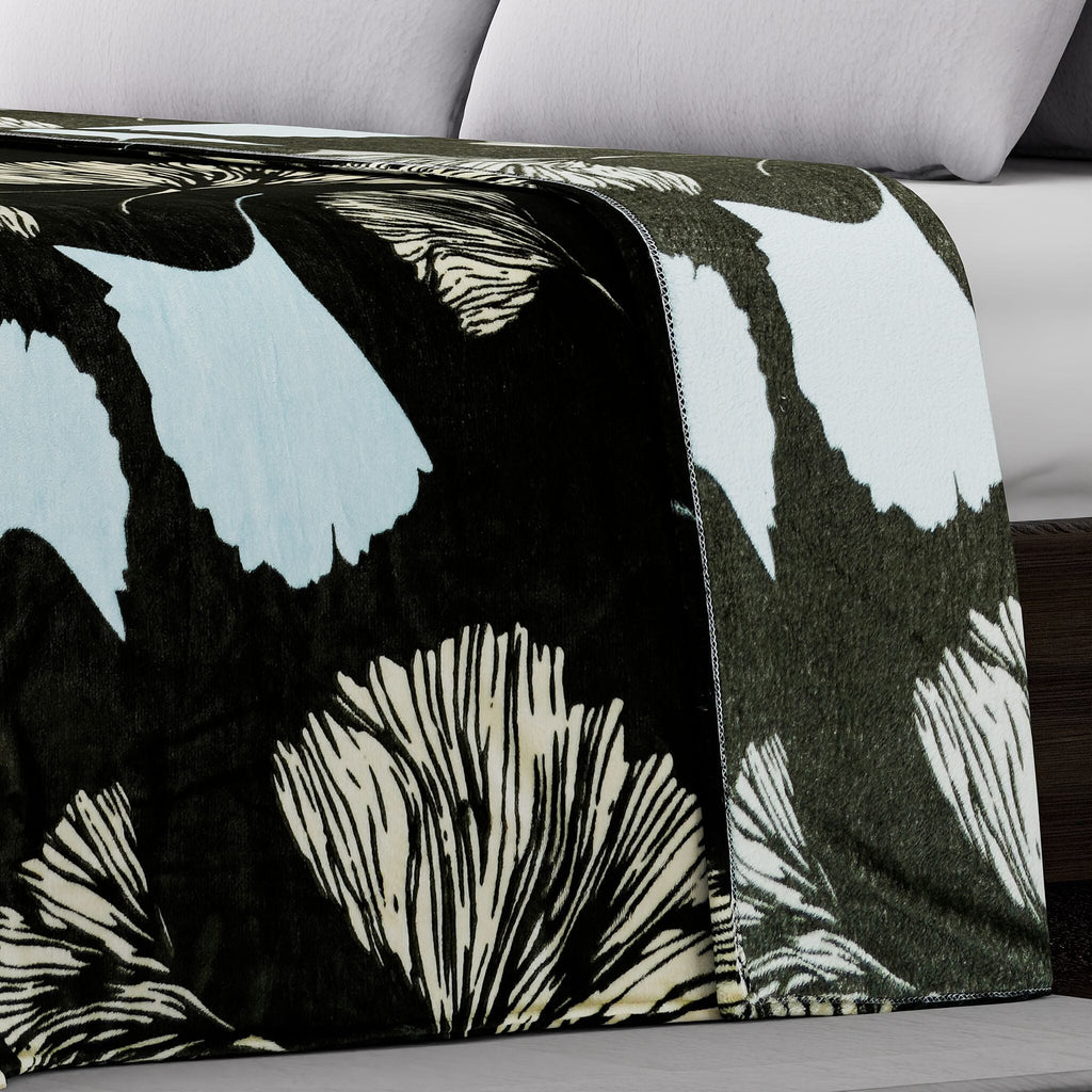 Flannel Printed Blanket (Size 200x1 cm) - Multi Color & Multicolor