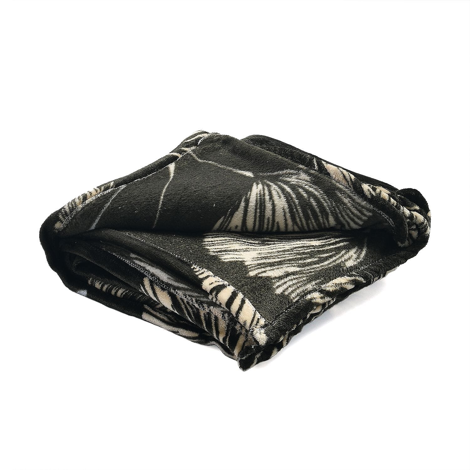 Flannel Printed Blanket (Size 200x1 cm) - Multi Color & Multicolor