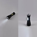 Multifunctional Rechargeable LED - COB Lamp Beads Colourful Flashlight (1200mAh Battery - USB Cable)