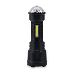 Multifunctional Rechargeable LED - COB Lamp Beads Colourful Flashlight (1200mAh Battery - USB Cable)