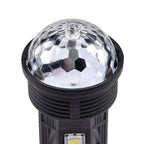 Multifunctional Rechargeable LED - COB Lamp Beads Colourful Flashlight (1200mAh Battery - USB Cable)