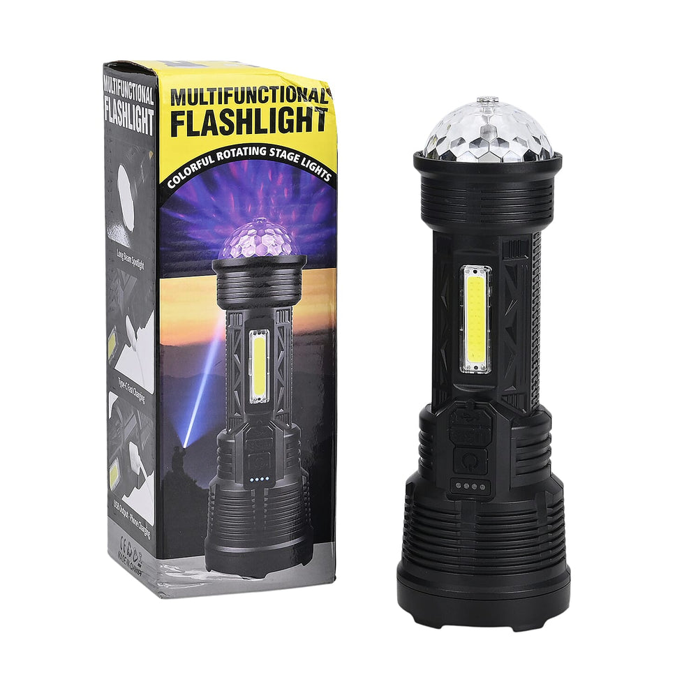THE BIG CLOSEOUT - Multifunctional Flashlight- Features 7LED and COB Lamp Beads with Colorful Stage Lights