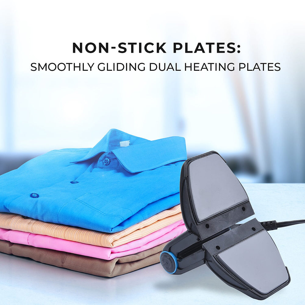 Compact Powerful Foldable Iron (Size 13x8cm) with 6 Heat Settings