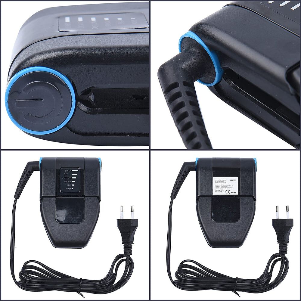Compact Powerful Foldable Iron (Size 13x8cm) with 6 Heat Settings