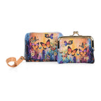 Floral & Butterfly Print RFID Wallet - Multicolour