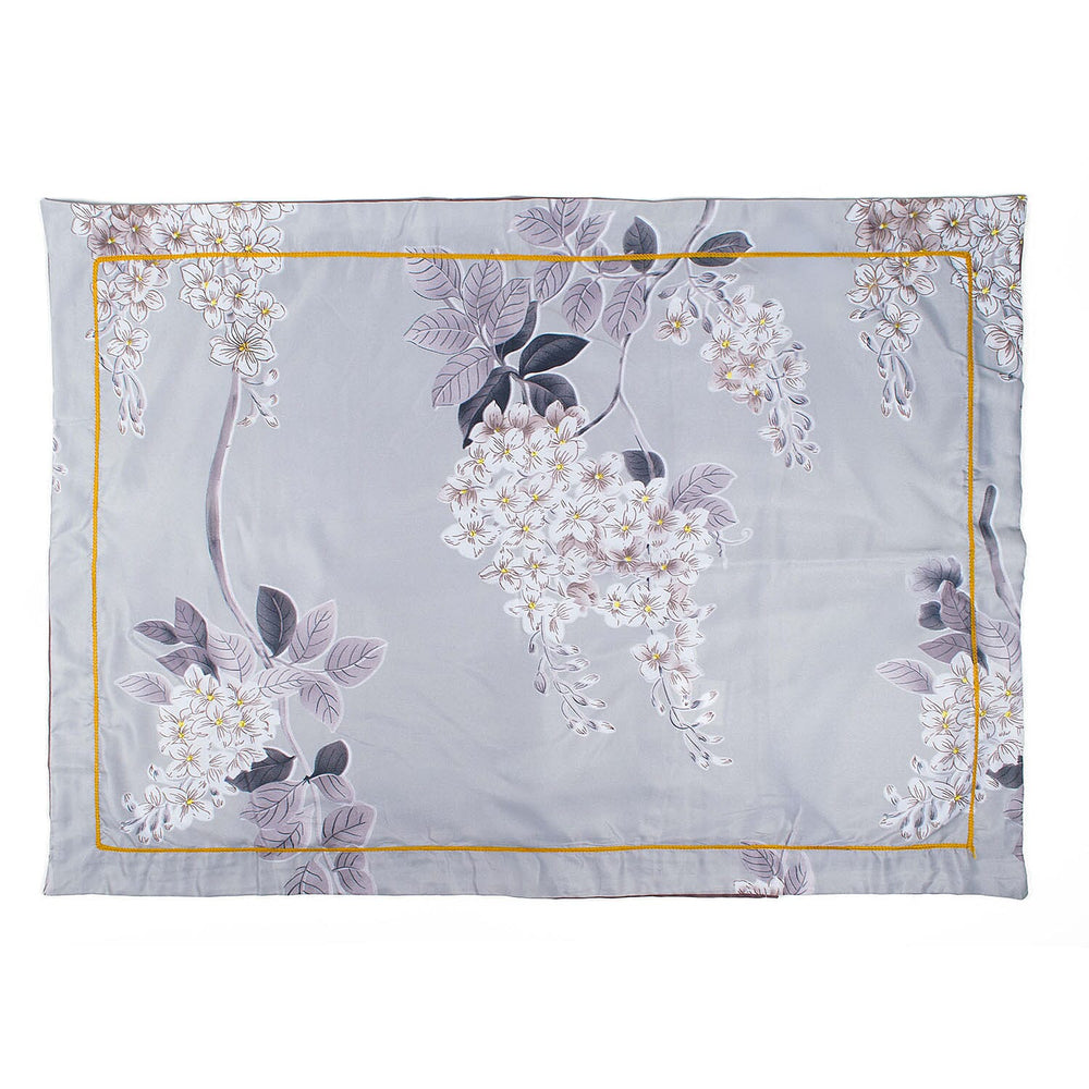 Floral Patterned Set of 3 Pcs -  Comforter (200 x 200cm) and 2 Pillow Covers