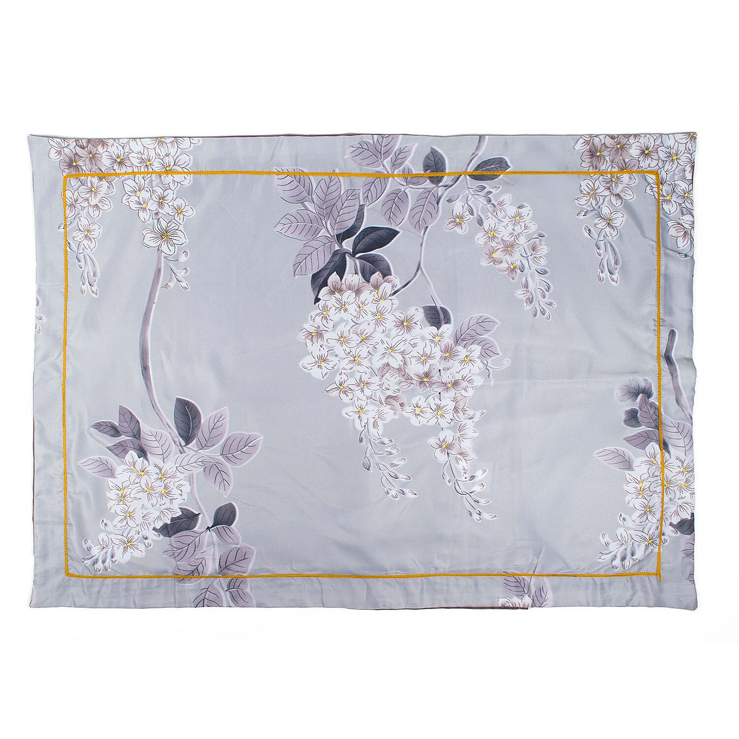 Floral Patterned Set of 3 Pcs -  Comforter (200 x 200cm) and 2 Pillow Covers