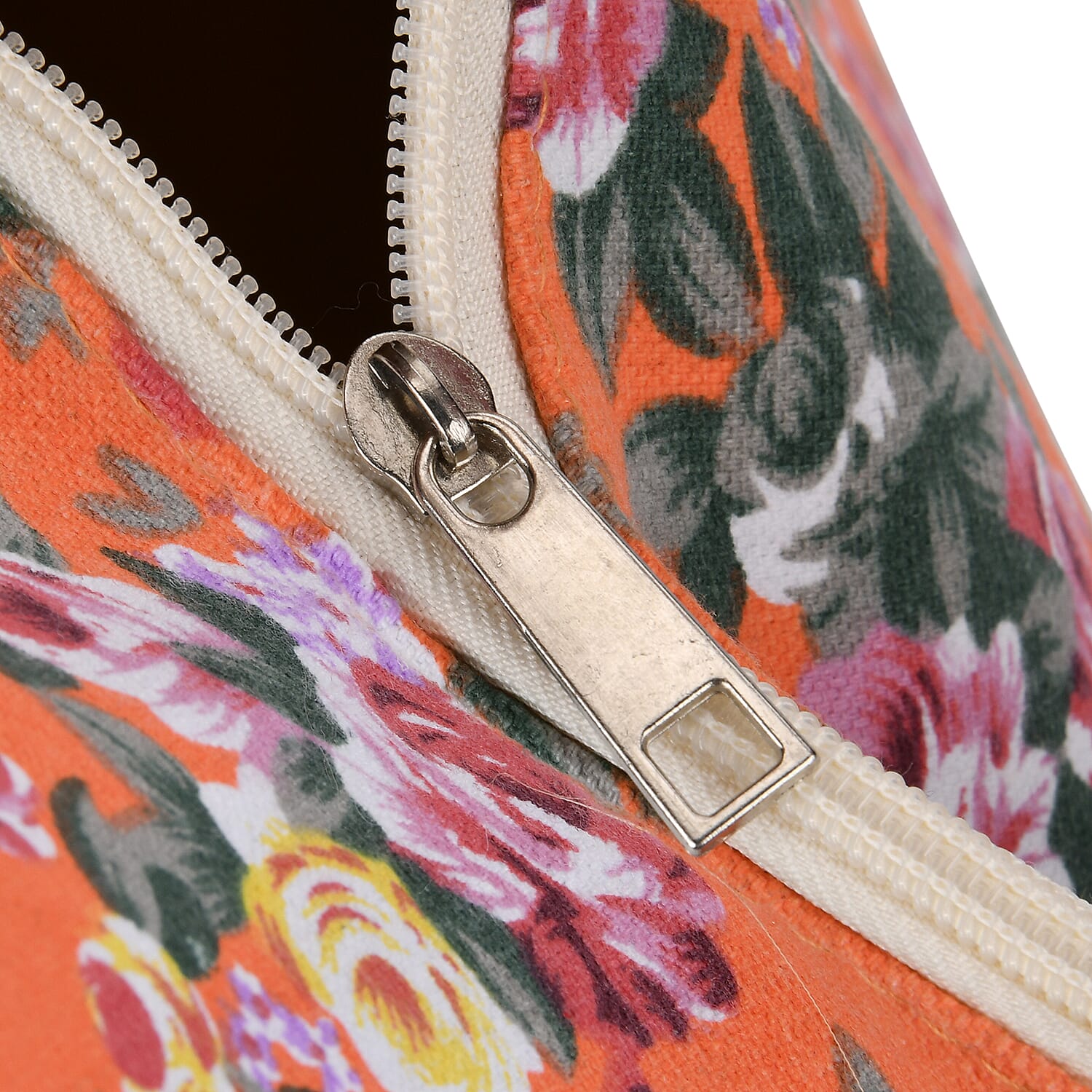 Floral Slouch Tote Bag - Orange