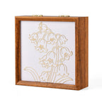 Floral Storage Box (Size 23x15x6 cm) - Multi Color & Brown