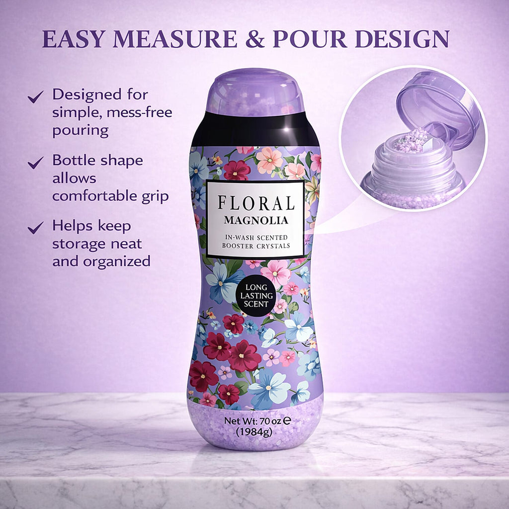 Floral in Wash Scented Booster Crystals Magnolia -Up to 60-70 Washes (1984g)