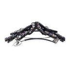 Flower Hair Clip - Dark Purple, Blue Black and Grey