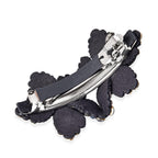 Flower Hair Clip - Dark Purple, Blue Black and Grey