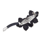 Flower Hair Clip - Dark Purple, Blue Black and Grey