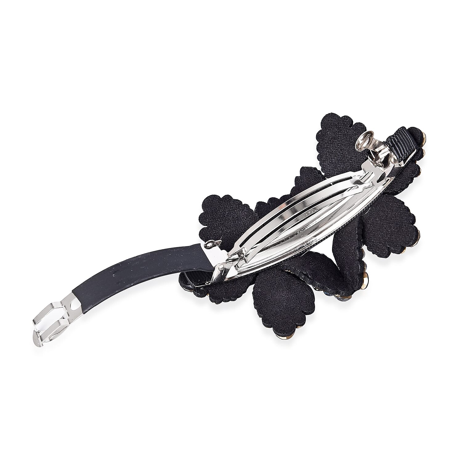 Flower Hair Clip - Dark Purple, Blue Black and Grey