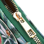 2 Piece Set - Tropical Pattern Tote Bag and Crossbody Bag