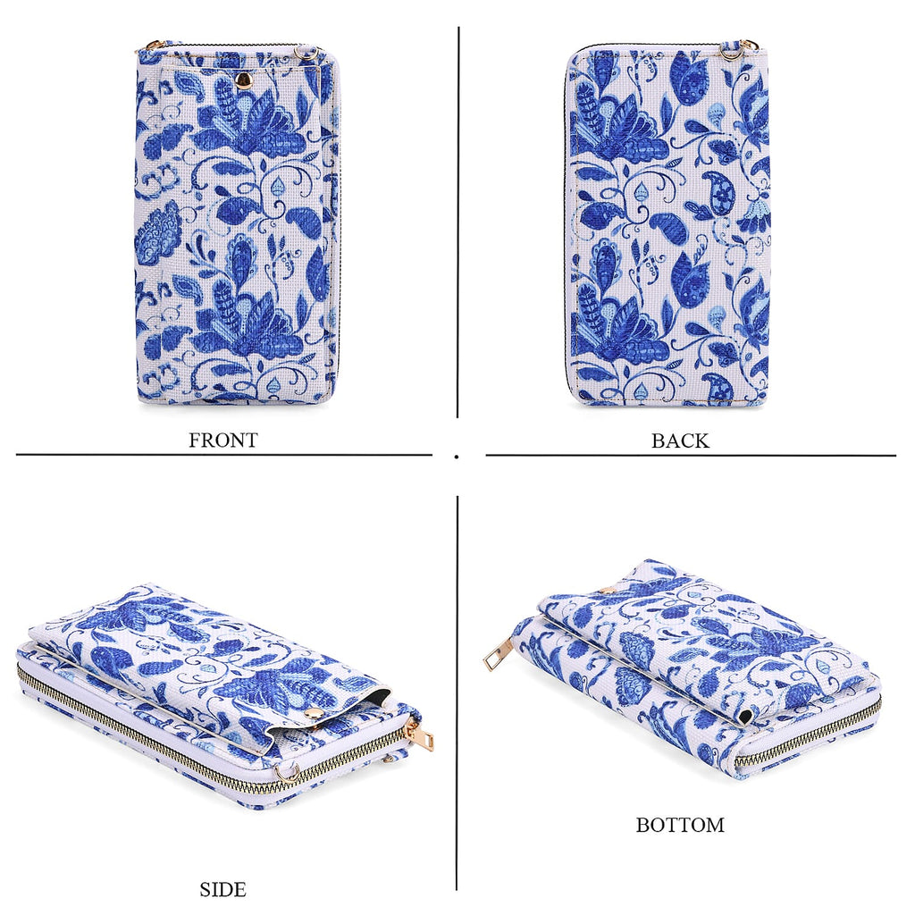 2 Piece Set - Blue Tote Bag and Crossbody Bag
