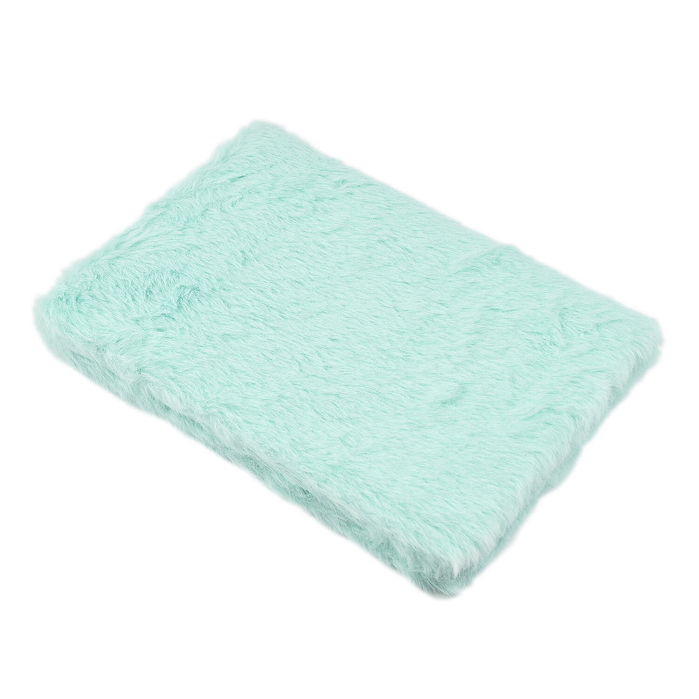 Fluffy Cover 3D Cat Pattern Notebook (80 Pages) - Light Blue