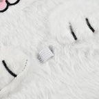 Fluffy Cover 3D Rabbit Pattern Notebook (80 Pages) - Pink