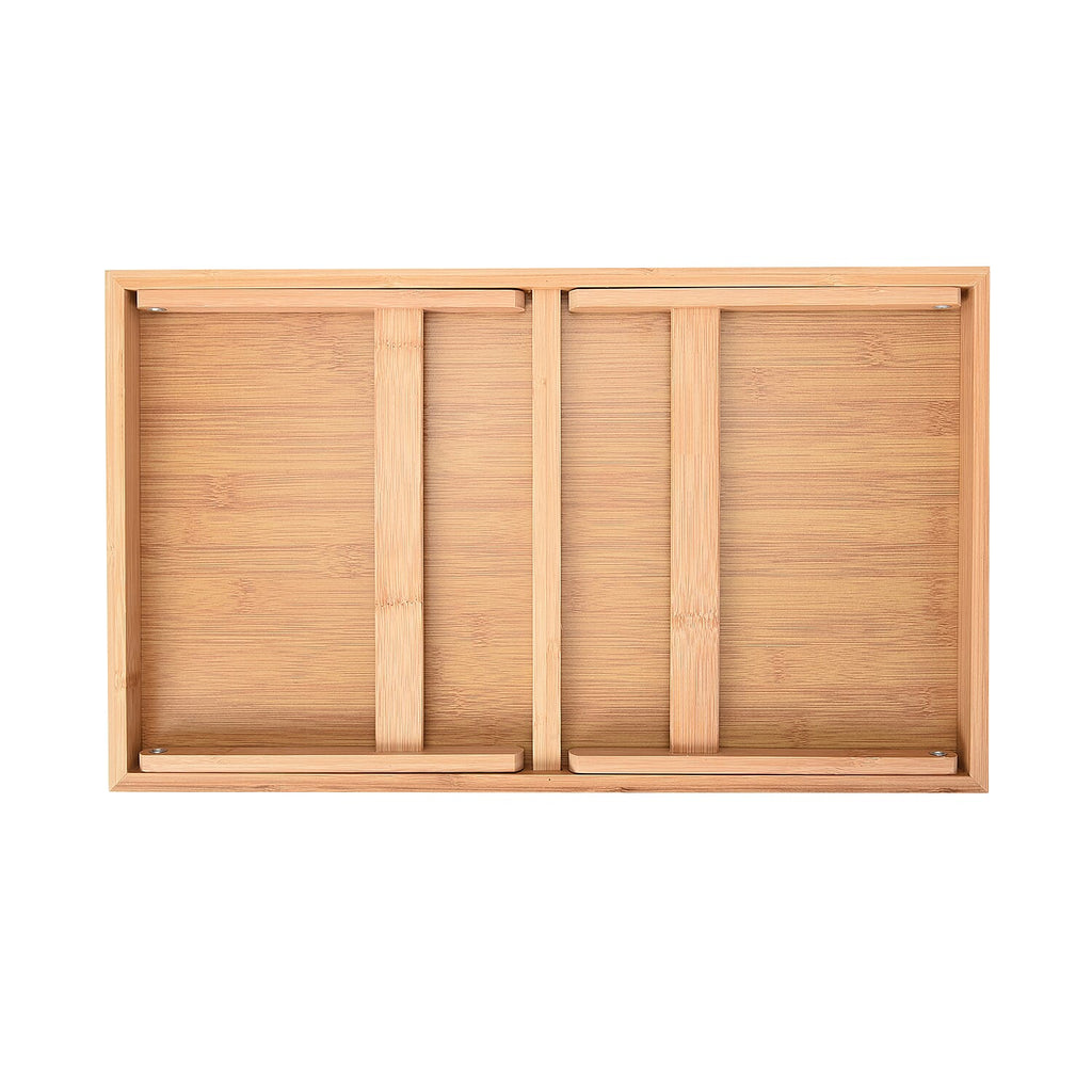 Foldable Bamboo Tray Wooden Legs (Folded Size 50x30x7cm, Unfolded Size 50x30x22cm)