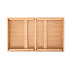 Foldable Bamboo Tray Wooden Legs (Folded Size 50x30x7cm, Unfolded Size 50x30x22cm)
