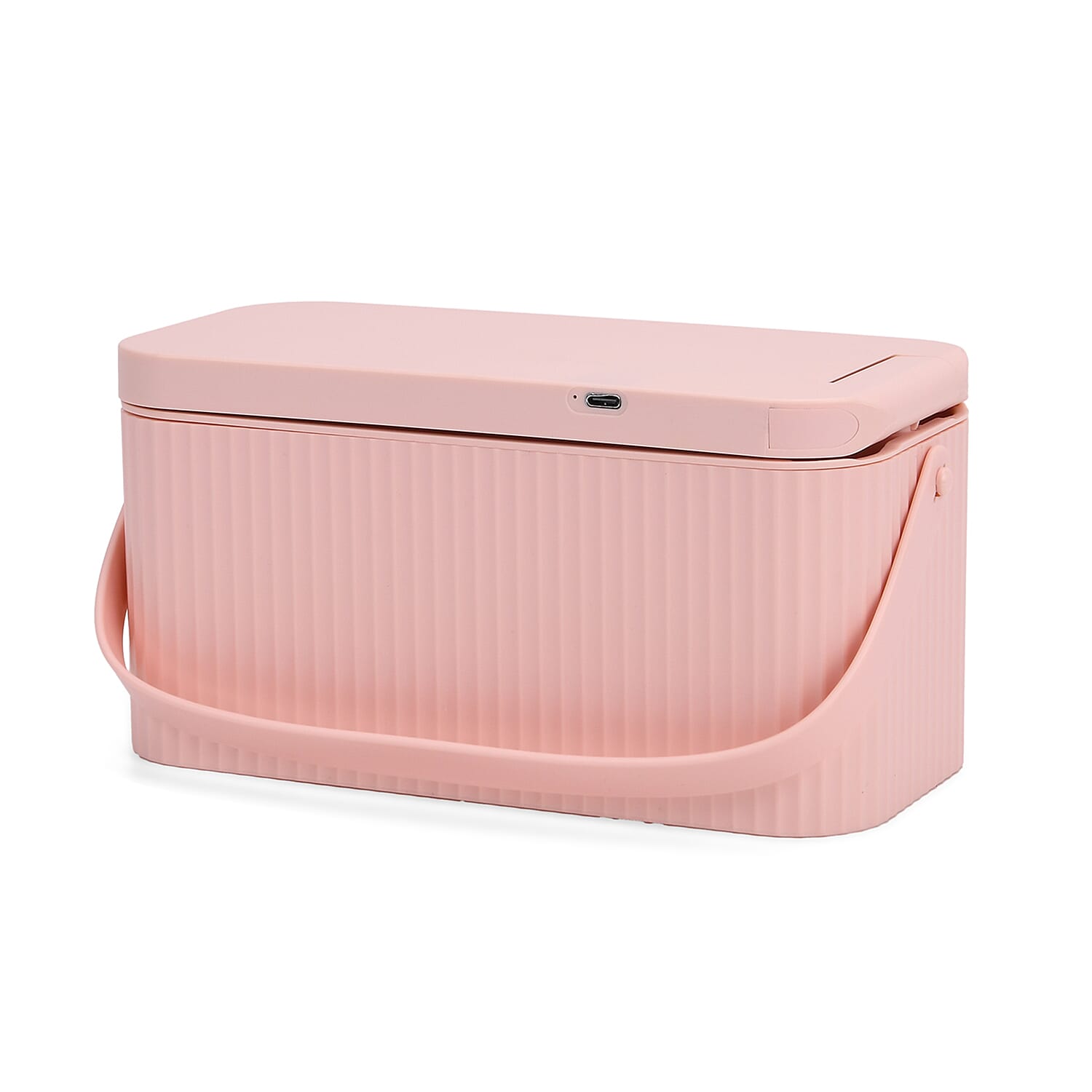 "Foldable LED cosmetic mirror - pink Product size -22*11*12 cm (foldable) Weight- 450g Material- ABS- glass Working mode- LED lighting (25 lights) Battery- 800mAh Type-C-USD charging cable"