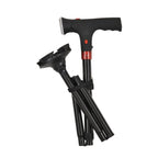 NEW ARRIVAL - Foldable Smart Walking Cane with LED Light (2 AAA battery not incld) -  34-38 in Black