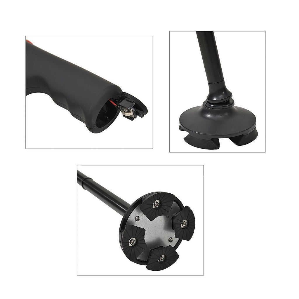 NEW ARRIVAL - Foldable Smart Walking Cane with LED Light (2 AAA battery not incld) -  34-38 in Black