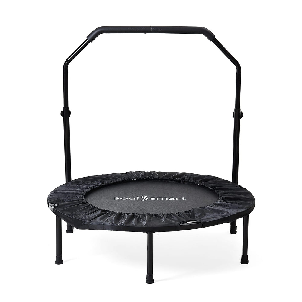 Foldable Trampoline (With Adjustable Handle Size) Maximum Weight Capacity 150kg- Black