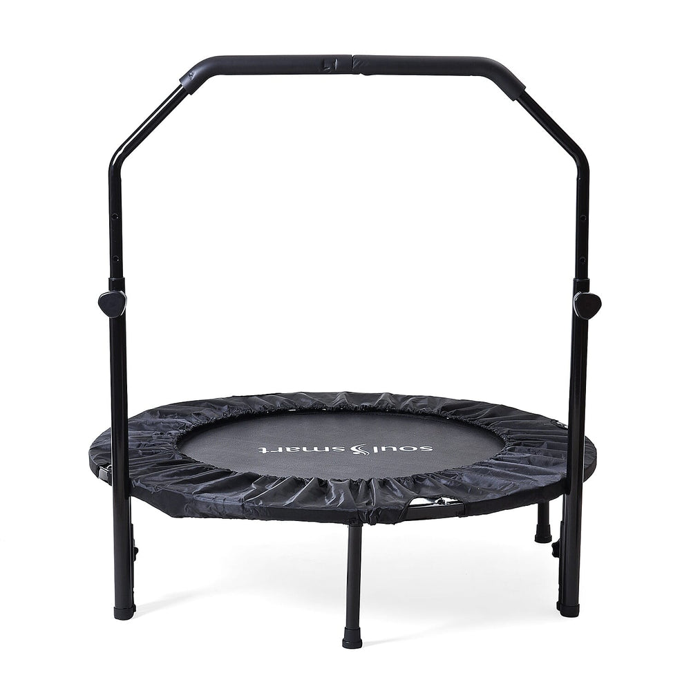 Foldable Trampoline (With Adjustable Handle Size) Maximum Weight Capacity 150kg- Black