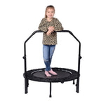 Foldable Trampoline (With Adjustable Handle Size) Maximum Weight Capacity 150kg- Black