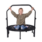 Foldable Trampoline (With Adjustable Handle Size) Maximum Weight Capacity 150kg- Black