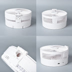 Portable & Adjustable Fan with Mist, Rechargeable Battery and Four Wind Speed Settings (Folded Size 20x11cm; Adjustable up to 85cm)