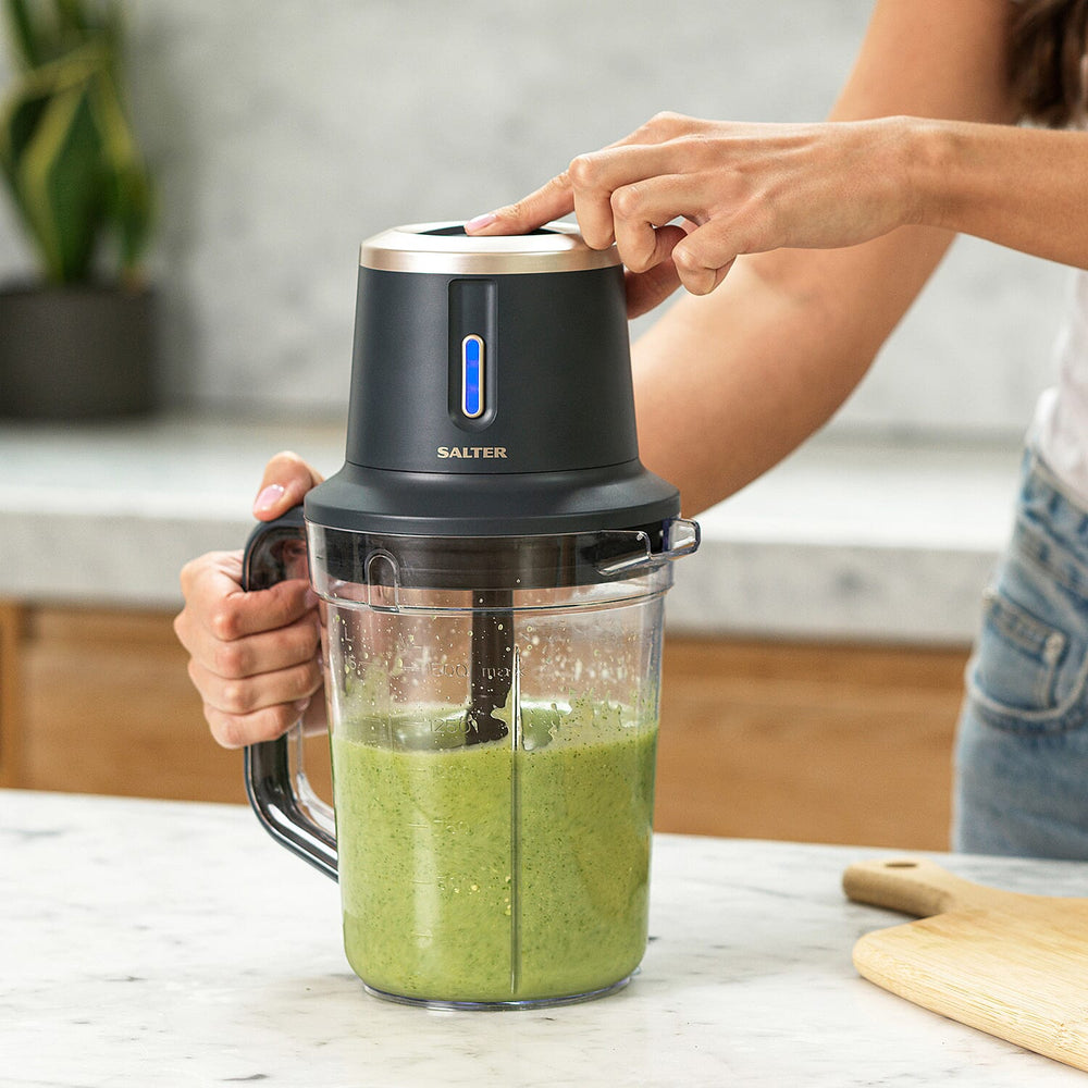 SALTER Cordless Food Processor and Blender - Grey