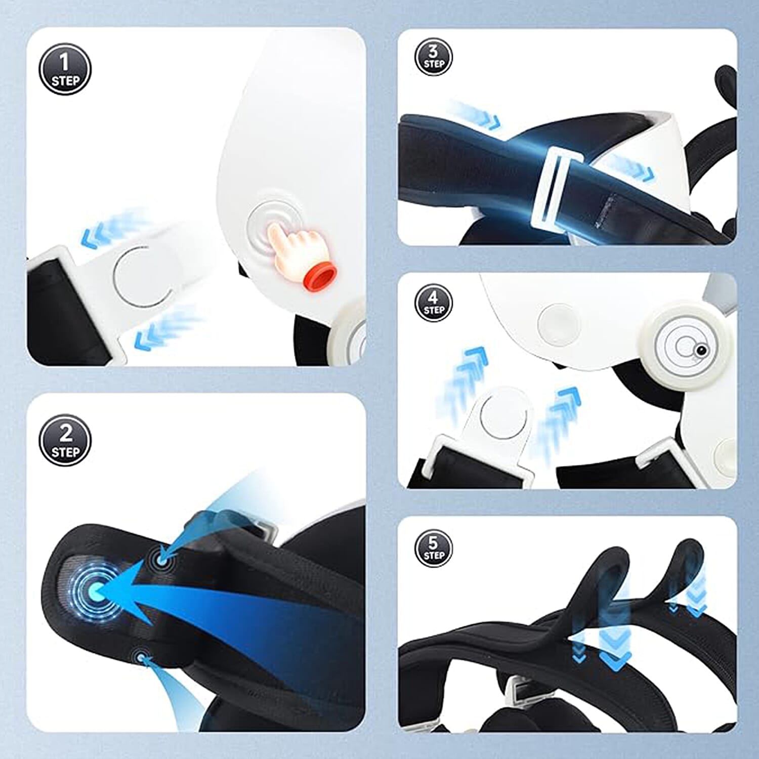 Soulsmart Rechargeable Cordless Knee Joint Massager with Heating, Air Pressure, Vibration & Electrotherapy Function