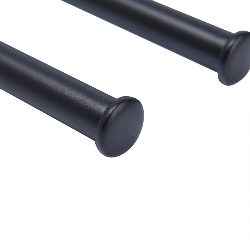 Four Bar Towel Rack with Rod (Size 32x30x30Cm) - Black