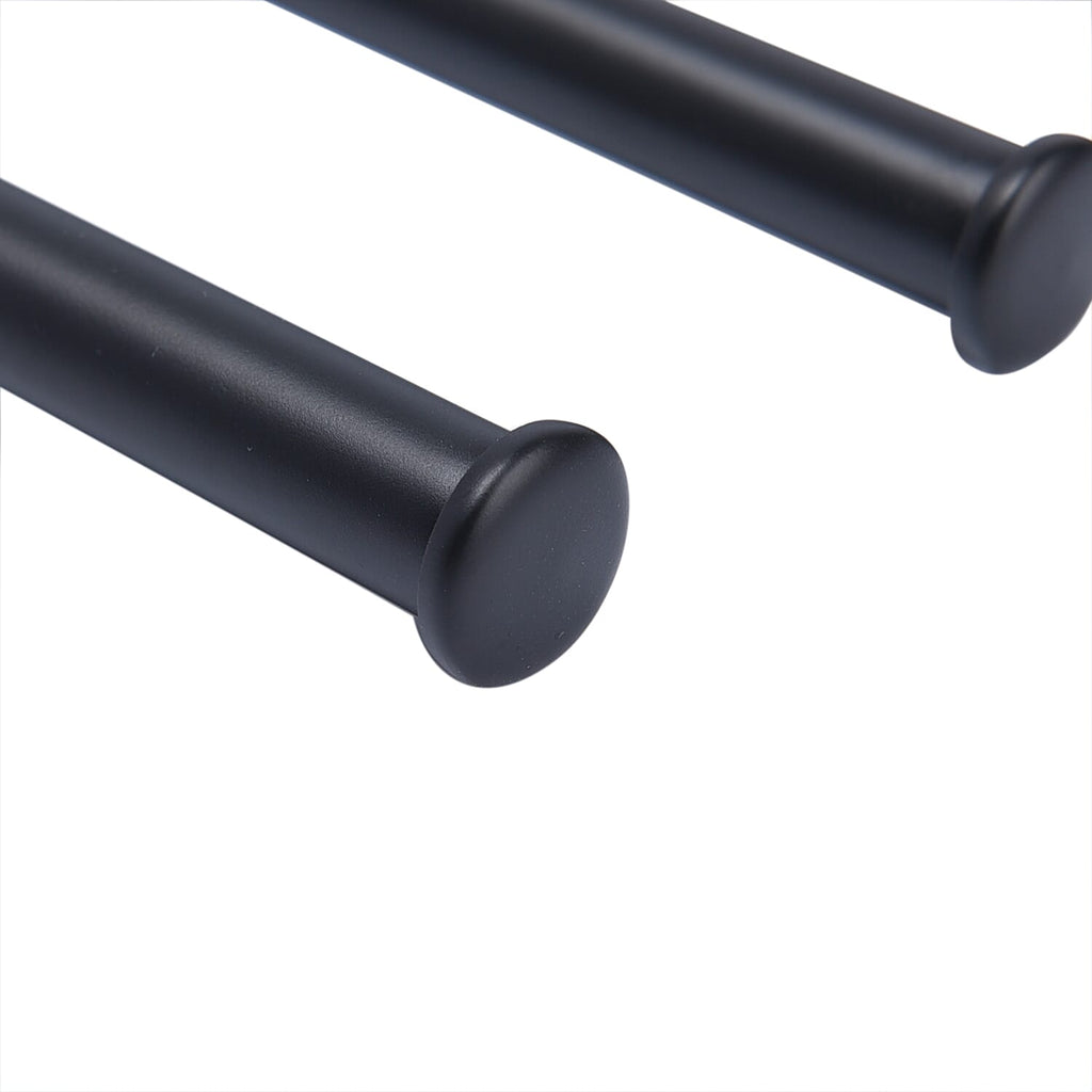 Four Bar Towel Rack with Rod (Size 32x30x30Cm) - Black