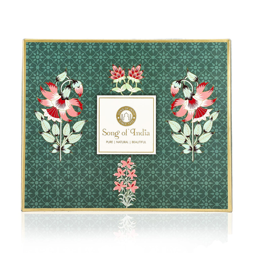 Song of India - Fragrance Gift Set - Reed Diffuser, soothing candles and a personalized message card