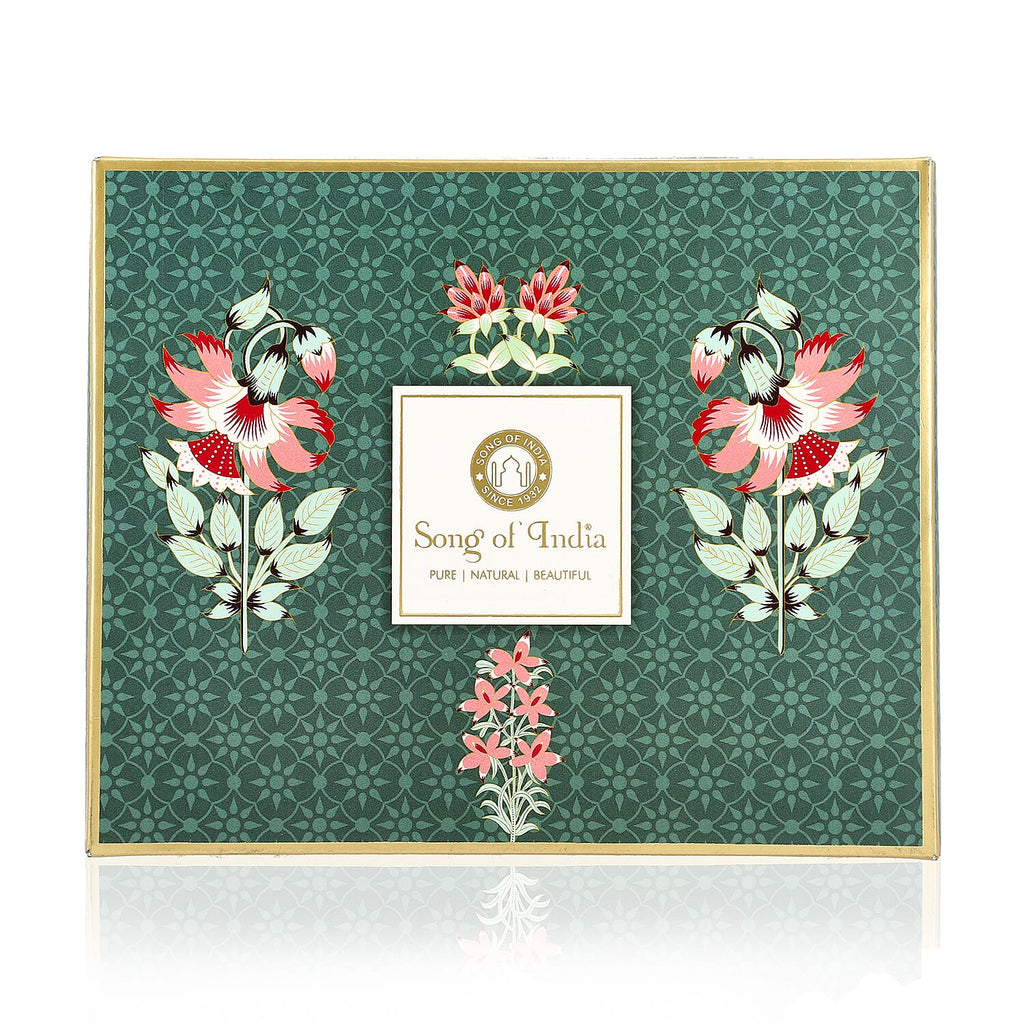 Song of India - Fragrance Gift Set - Reed Diffuser, soothing candles and a personalized message card