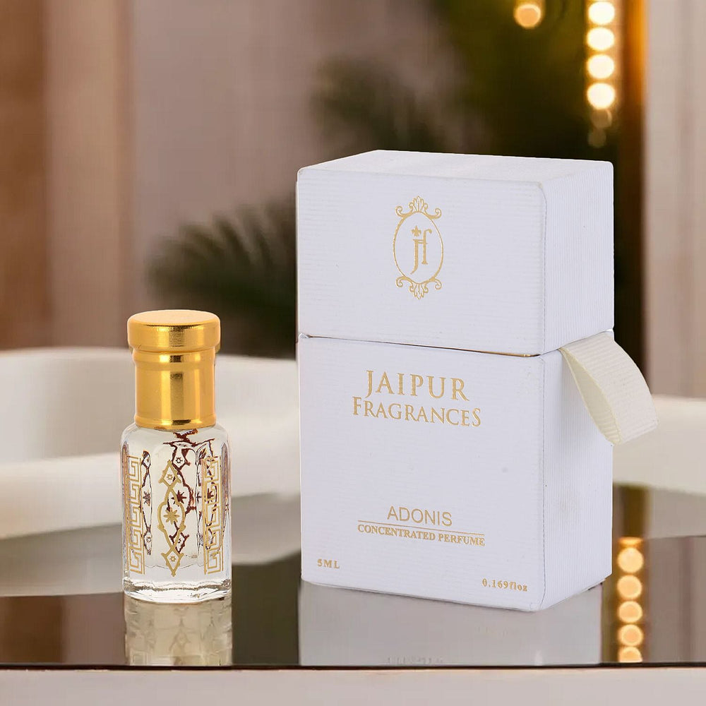 Jaipur Fragrance- 100% Natural Concentrated Perfume - 5ml (Adonis)