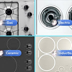 Flavorcast Grande Light Weight Aluminum Die Cast Fry Pan and Skillet Set - Less than 1lb - Works on All Hobs, Stackable - Black