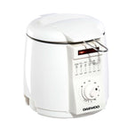 Daewoo Compact Deep Fat Fryer, your space-saving solution for flavourful creations. With a 1-litre capacity