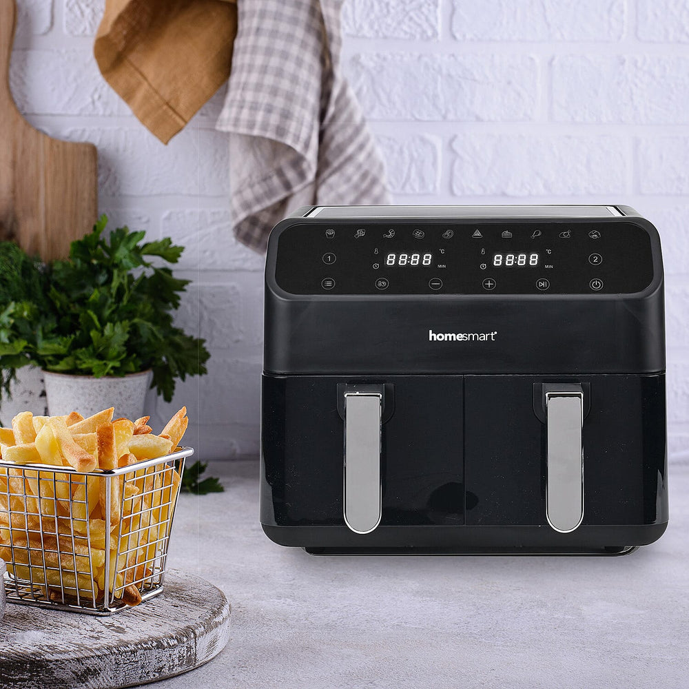 Homesmart 8L Dual Basket Digital Air Fryer - Black