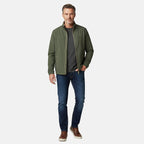 JJ Wills Full Zip Fleece Jacket With Contrast Tipping (Size XXL) - Olive